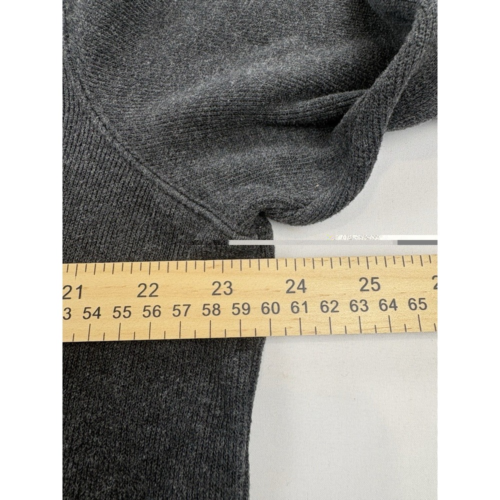 POLO RALPH LAUREN Mens 1/4 Zip Estate Rib Pullover Sweater charcoal Gray Large - Picture 9 of 14